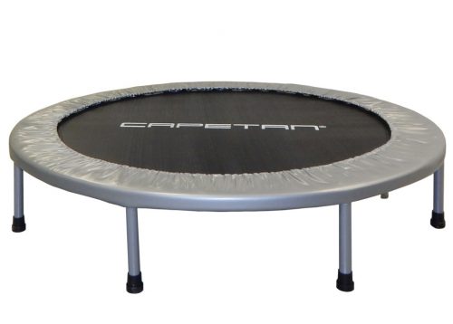 Capetan® Fit Fly Silver 122cm fitness trampoline, 100kg max user weight, premium padding