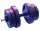 Capetan® River - 10Kg extendable dumbbell set with cement filled weightplates and 25mm hollow steel bar