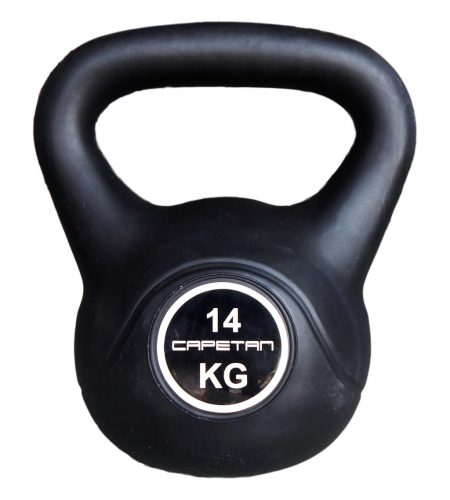 Capetan® 14Kg cement filled plastic kettlebell