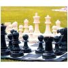 Capetan® Family 21cm king height outdoor chess set with 92x92cm vinyl playfield