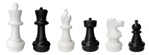 Capetan® Gringo outdoor chess set with 31cm king height