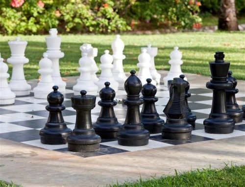 Capetan® Delimo 92cm king height Giant outdoor chess set