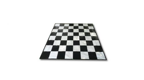 Capetan® 146x146cm textile playfield for chess sets with anchoring set and bag