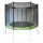 Capetan® Safe Fly 366cm extra stable premium trampoline with safety net