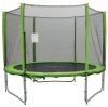 Capetan® Selector Lime 366cm trampoline with safety net, 160kg max. user weight, 2cm thick padding