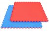 Capetan® Floor Line 100x100x2cm Red / Blue Puzzle Tatami mat 92kg/m3 density, 4 edge parts included