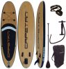 Capetan® - 145Kg - The Deck 320 x 81 x 15cm SUP board set with leash and connectors for kayak seat