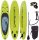 Capetan® - 150Kg - Lime 335 X 81 X 15cm SUP board set - with leash and kayak seat connectors