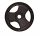 Capetan® Sport Professionl Line Tri Grip 10Kg rubber coated 31mm weight plate - Dimensions: 32x5cm