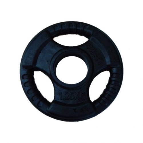 Capetan® Sport Professionl Line Olympic Tri Grip 1,25Kg rubber coated 51mm weight plate - Dimensions: 16x2,5cm