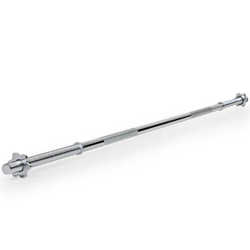 Capetan® 167cm weight bar, 30mm diameter, star locks, max load 200kg, 31,5cm length for weight plates on both ends.