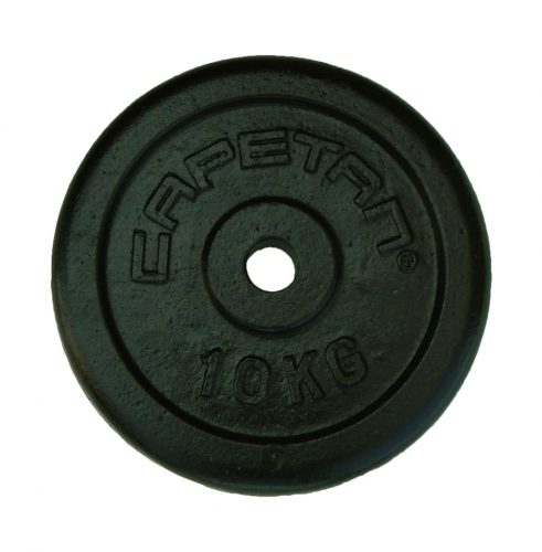 Capetan® 10Kg  31mm diameter, cast iron weight plate, dimensions: 28x3,5cm